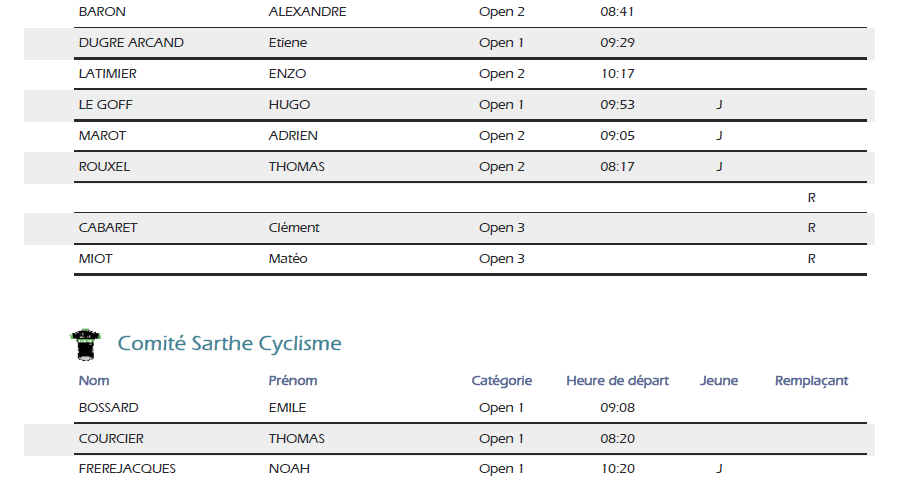 Horaires CLM